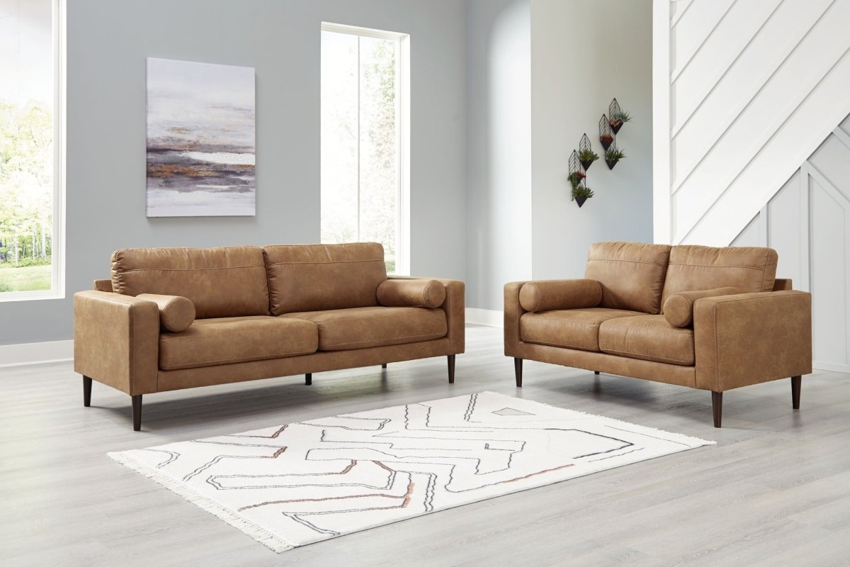 Telora - Living Room Set Stationary Chair & Ottoman by Signature Design by Ashley® - Walls Furniture & Mattress