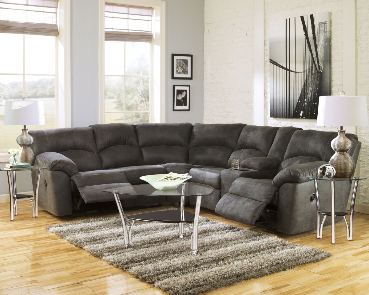 Tambo - Reclining Sectional Reclining Sectionals by Signature Design by Ashley® - Walls Furniture & Mattress