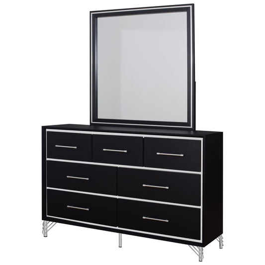 Ava - 7 Drawer Dresser Dresser & Mirror by New Classic - Walls Furniture & Mattress
