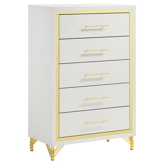 Lucia - 5 - Drawer Bedroom Chest Accent Chests by Coaster Fine Furniture - Walls Furniture & Mattress