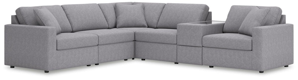 Modmax - 6 Piece Sectional Stationary Sectionals by Signature Design by Ashley® - Walls Furniture & Mattress