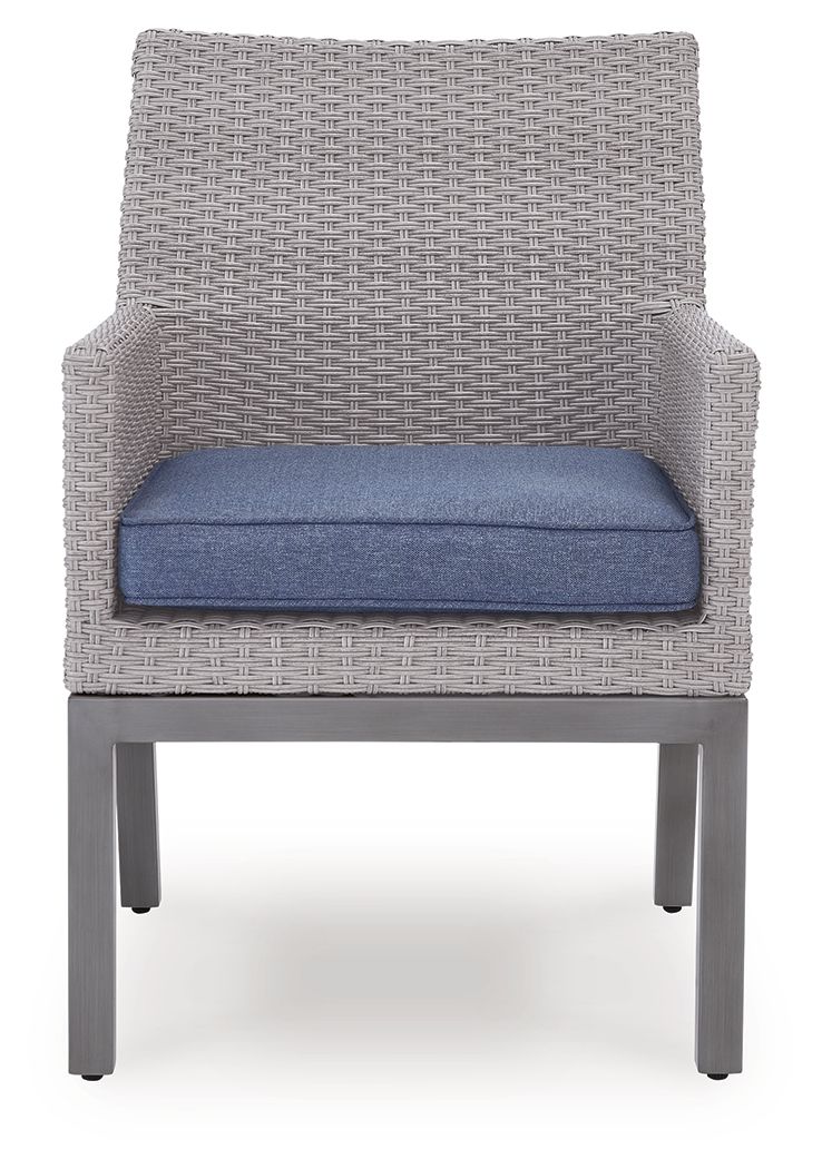 Half Moon Beach - Arm Chair With Cushion (Set of 2) - Blue / Gray Chair Sets by Signature Design by Ashley® - Walls Furniture & Mattress