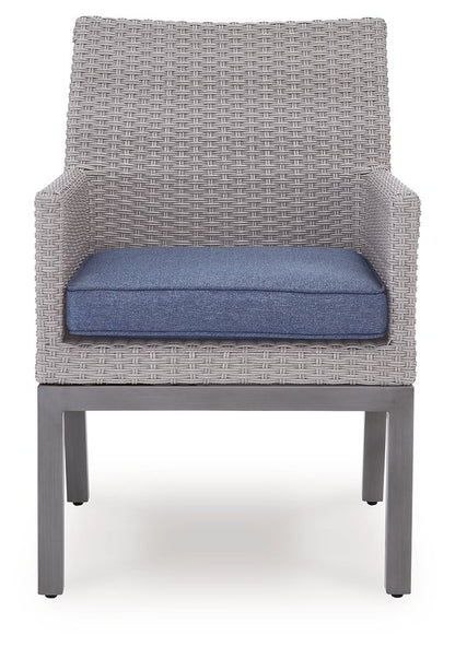Half Moon Beach - Arm Chair With Cushion (Set of 2) - Blue / Gray Chair Sets by Signature Design by Ashley® - Walls Furniture & Mattress