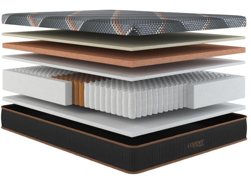 Copper Hybrid Plush Smooth Top TXL Mattress Hybrid Mattresses by Spring Air - Walls Furniture & Mattress
