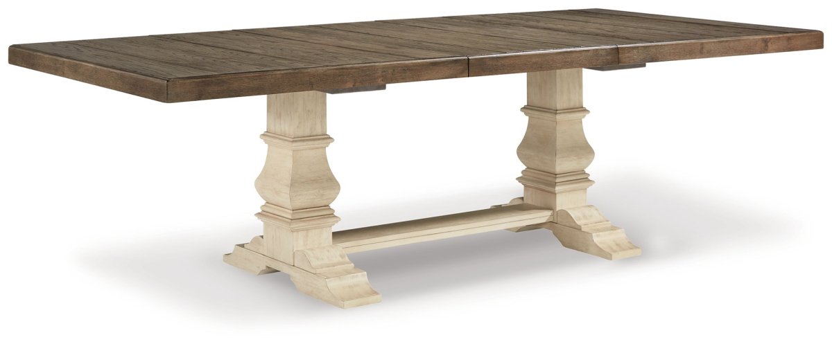 Bolanburg - Extension Dining Table - Brown / Beige Dining Tables with Extensions by Signature Design by Ashley® - Walls Furniture & Mattress