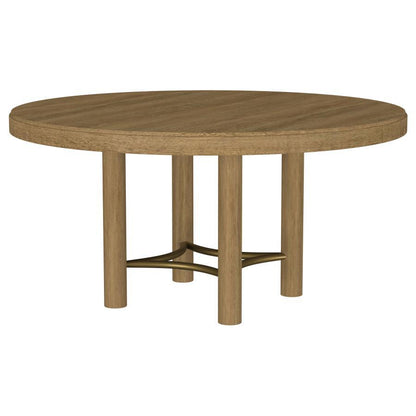 Arini - 60" Round Wood Dining Room Table - Sand Wash Dining Tables by Coaster Fine Furniture - Walls Furniture & Mattress