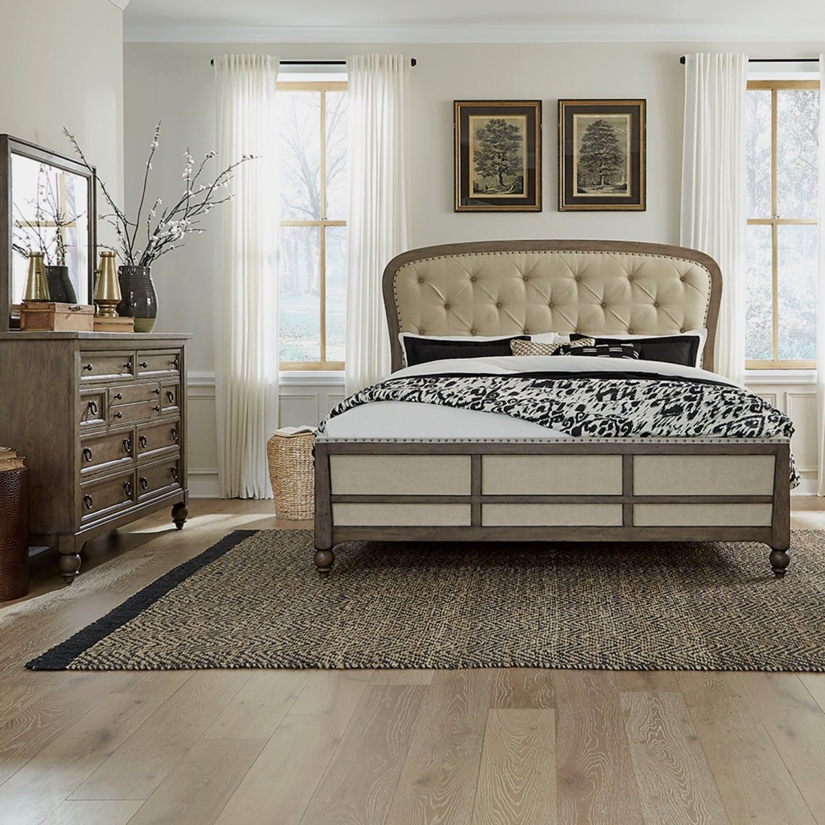 Americana Farmhouse - Shelter Bedroom Set 3 Piece Bedroom Sets by Liberty Furniture - Walls Furniture & Mattress