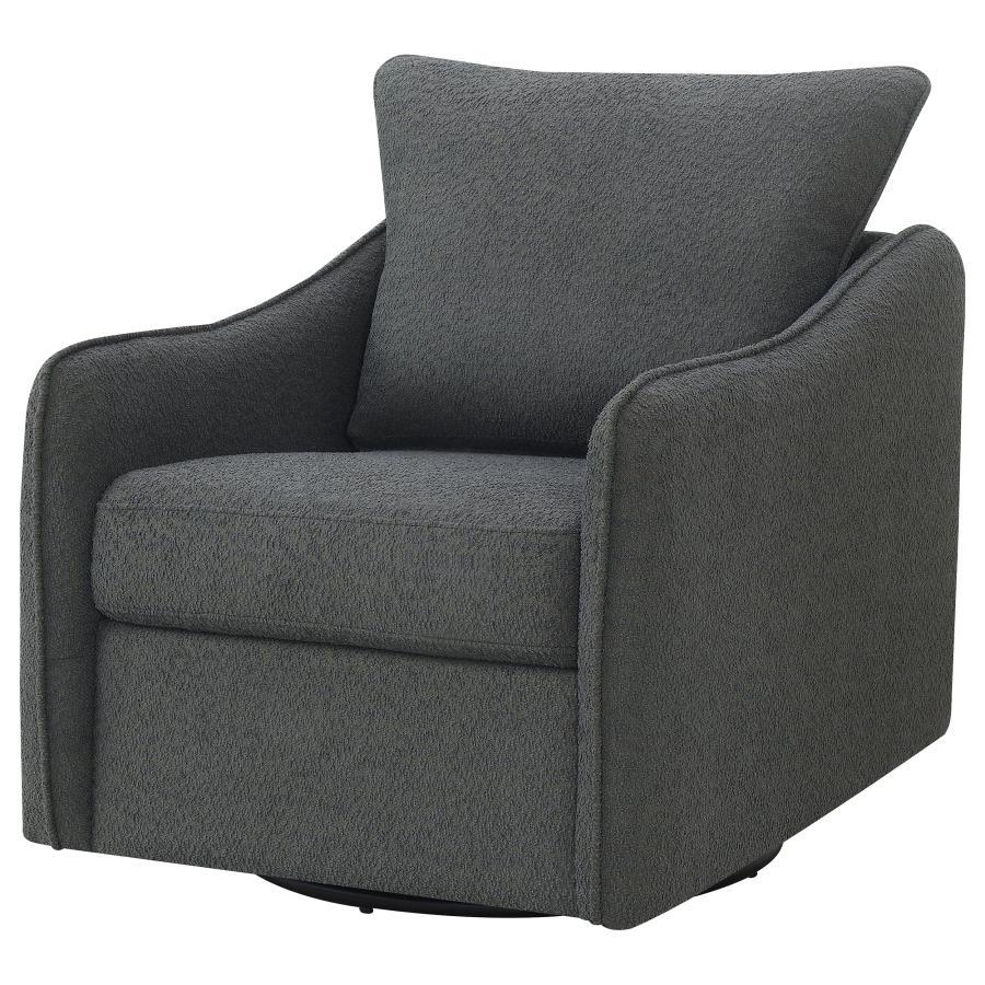Madia - Upholstered Sloped Arm Swivel Glider Chair Swivel Glider Chairs by Coaster Fine Furniture - Walls Furniture & Mattress