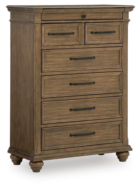 Karallin - Seven Drawer Chest - Medium Brown Accent Chests by Signature Design by Ashley® - Walls Furniture & Mattress
