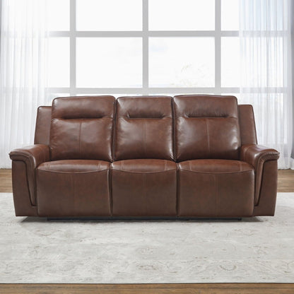 Avery - Sofa P2 - Cognac Reclining Sofas by Liberty Furniture - Walls Furniture & Mattress