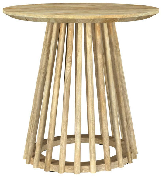 Touhy - Round Solid Wood Table End Tables by Coaster Fine Furniture - Walls Furniture & Mattress