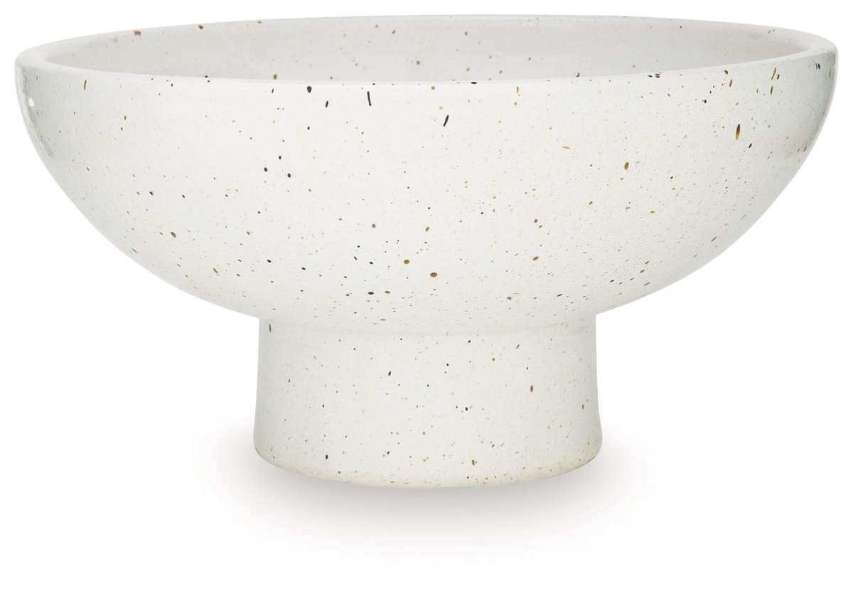 Dallinworth - White / Black - Bowl Plates & Bowls by Signature Design by Ashley® - Walls Furniture & Mattress