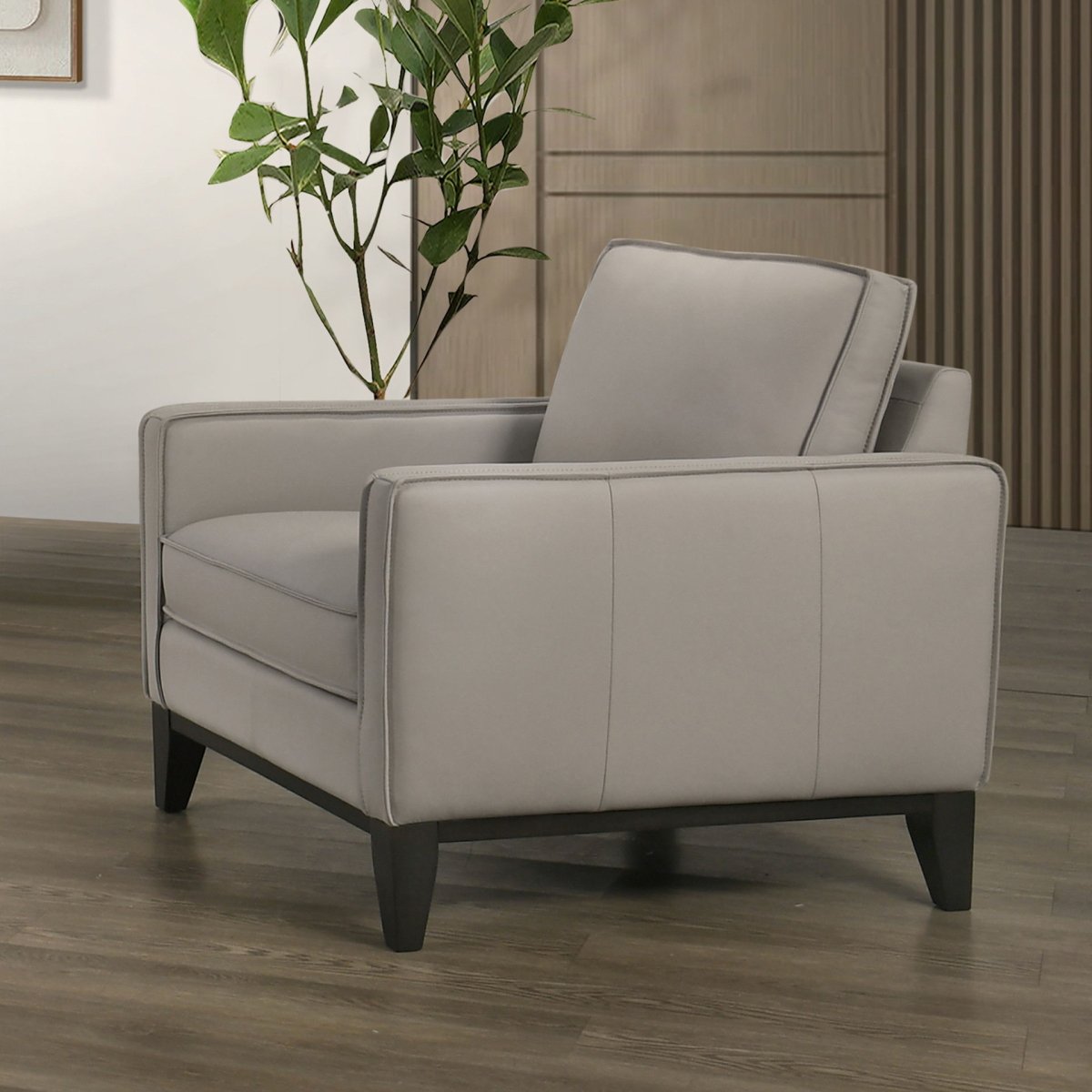 Aaron - Chair - Mist Gray Arm Chairs by New Classic - Walls Furniture & Mattress