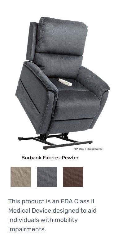 TRIO MEZZO Burbank Microdenier Fabric 3 Position Lift Chair