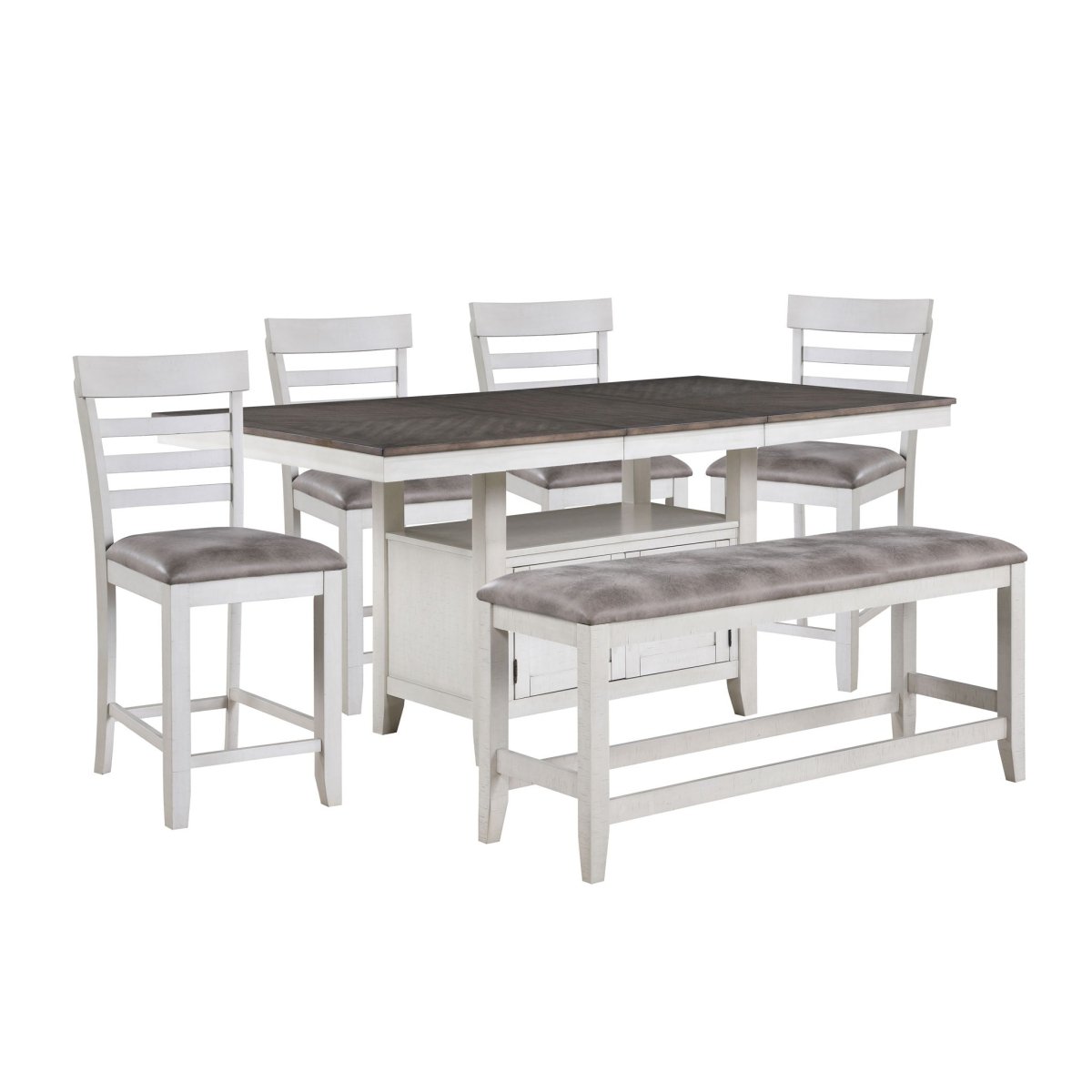 Richland - Counter Table Set 5 Piece Dining Room Sets by New Classic - Walls Furniture & Mattress
