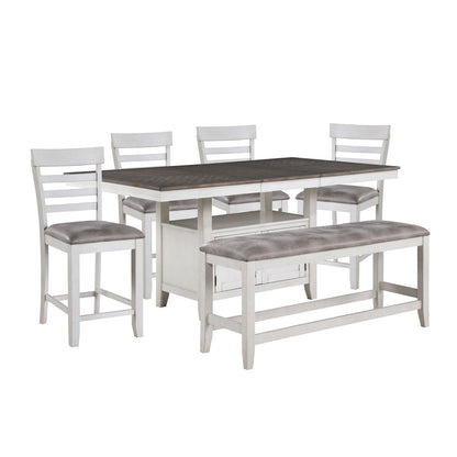Richland - Counter Table Set 5 Piece Dining Room Sets by New Classic - Walls Furniture & Mattress