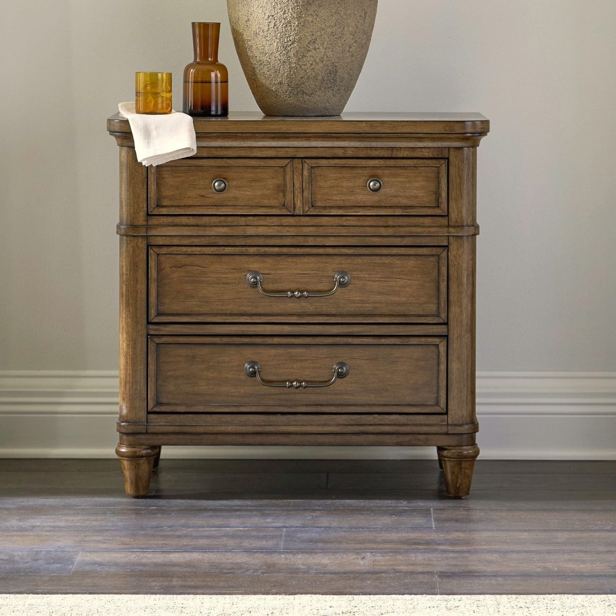 Harrison Heights - Nightstand With Charging Station - Sienna Nightstands w/ Charging Stations by Liberty Furniture - Walls Furniture & Mattress