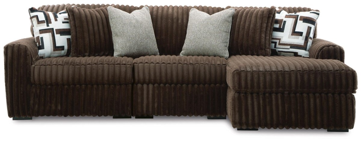 Midnight - Madness - Sectional Stationary Sectionals by Signature Design by Ashley® - Walls Furniture & Mattress