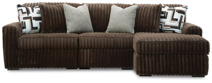Midnight - Madness - Sectional Stationary Sectionals by Signature Design by Ashley® - Walls Furniture & Mattress