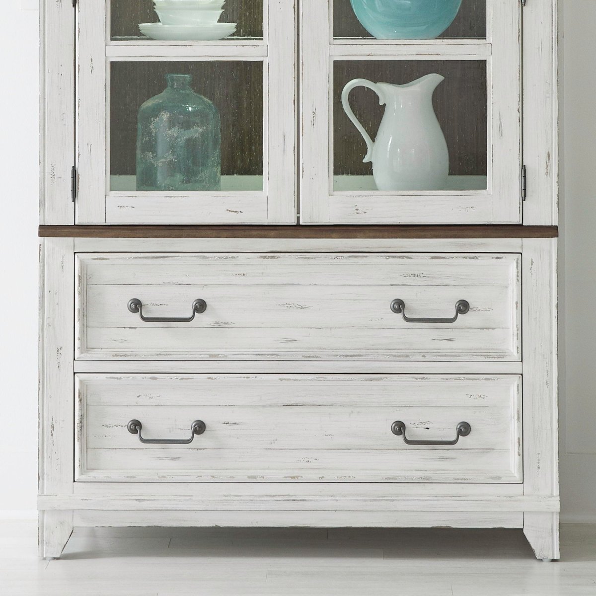 River Place - Curio Base - White Buffets by Liberty Furniture - Walls Furniture & Mattress