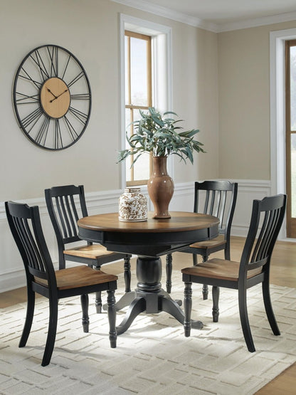 Clorazi - Extension Dining Table Set 5 Piece Dining Room Sets by Signature Design by Ashley® - Walls Furniture & Mattress