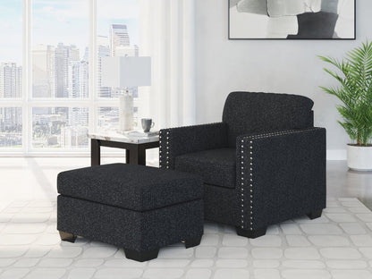 Jasmine Peaks - Living Room Set Stationary Chair & Ottoman by Benchcraft® - Walls Furniture & Mattress