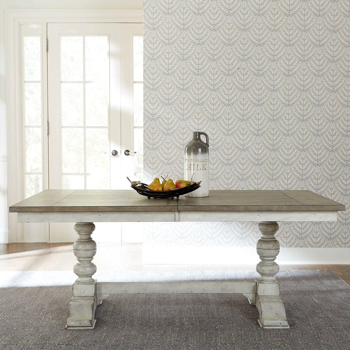 Whitney - Trestle Table Set 5 Piece Dining Room Sets by Liberty Furniture - Walls Furniture & Mattress