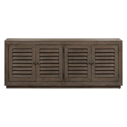 Aspen Sky - 78" TV Console - Weathered Saddle Brown TV Stands by Liberty Furniture - Walls Furniture & Mattress