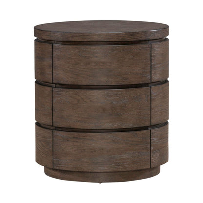 Cascade Falls - Round End Table - Satin Espresso End Tables by Liberty Furniture - Walls Furniture & Mattress
