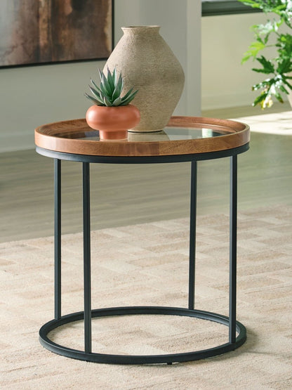 Noraluna - Round Table End Tables by Signature Design by Ashley® - Walls Furniture & Mattress