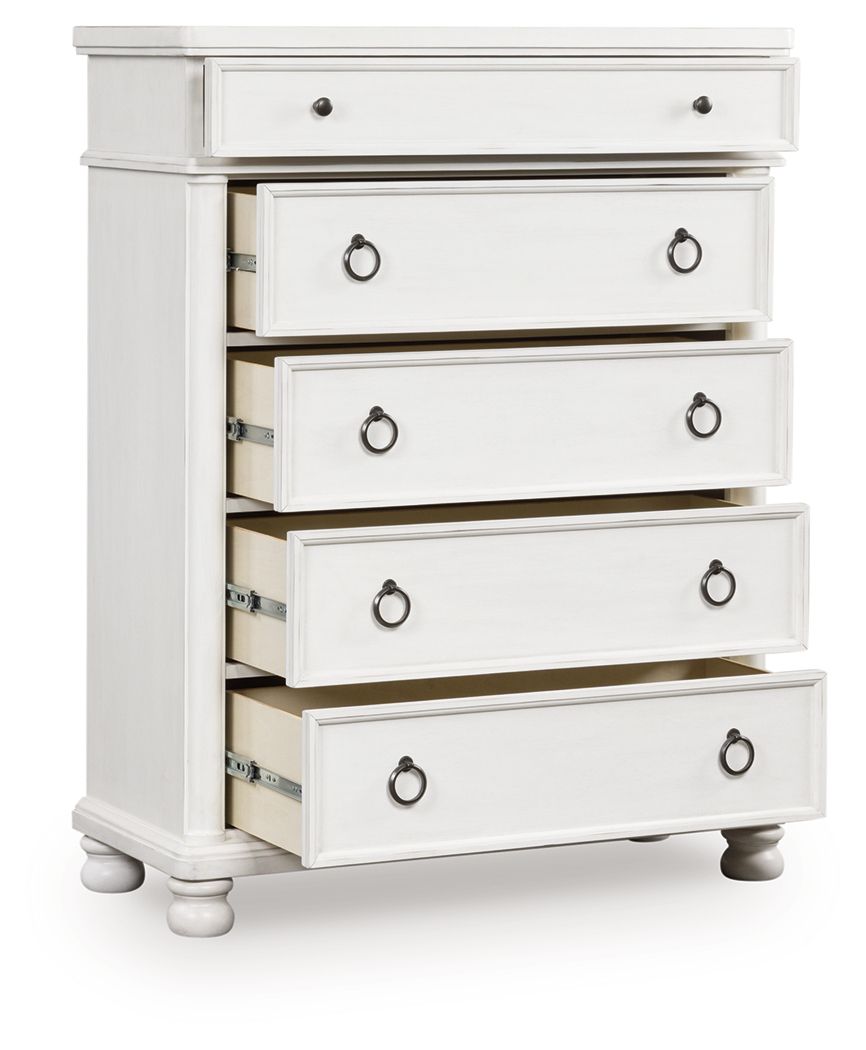 Rowlenstown - Five Drawer Chest Accent Chests by Signature Design by Ashley® - Walls Furniture & Mattress