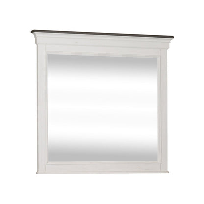 Allyson Park - Crown Mirror - White Bedroom Mirrors by Liberty Furniture - Walls Furniture & Mattress