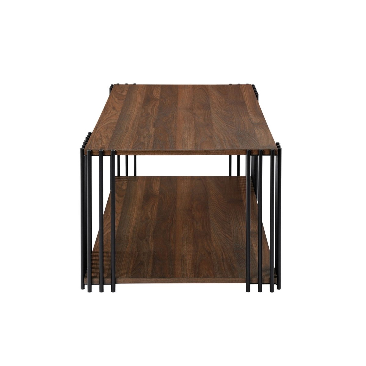 Vertex - Rectangular 3 Piece Occasional Set (1 Coffee & 2 End Tables) - Brown / Black Table Sets by New Classic - Walls Furniture & Mattress