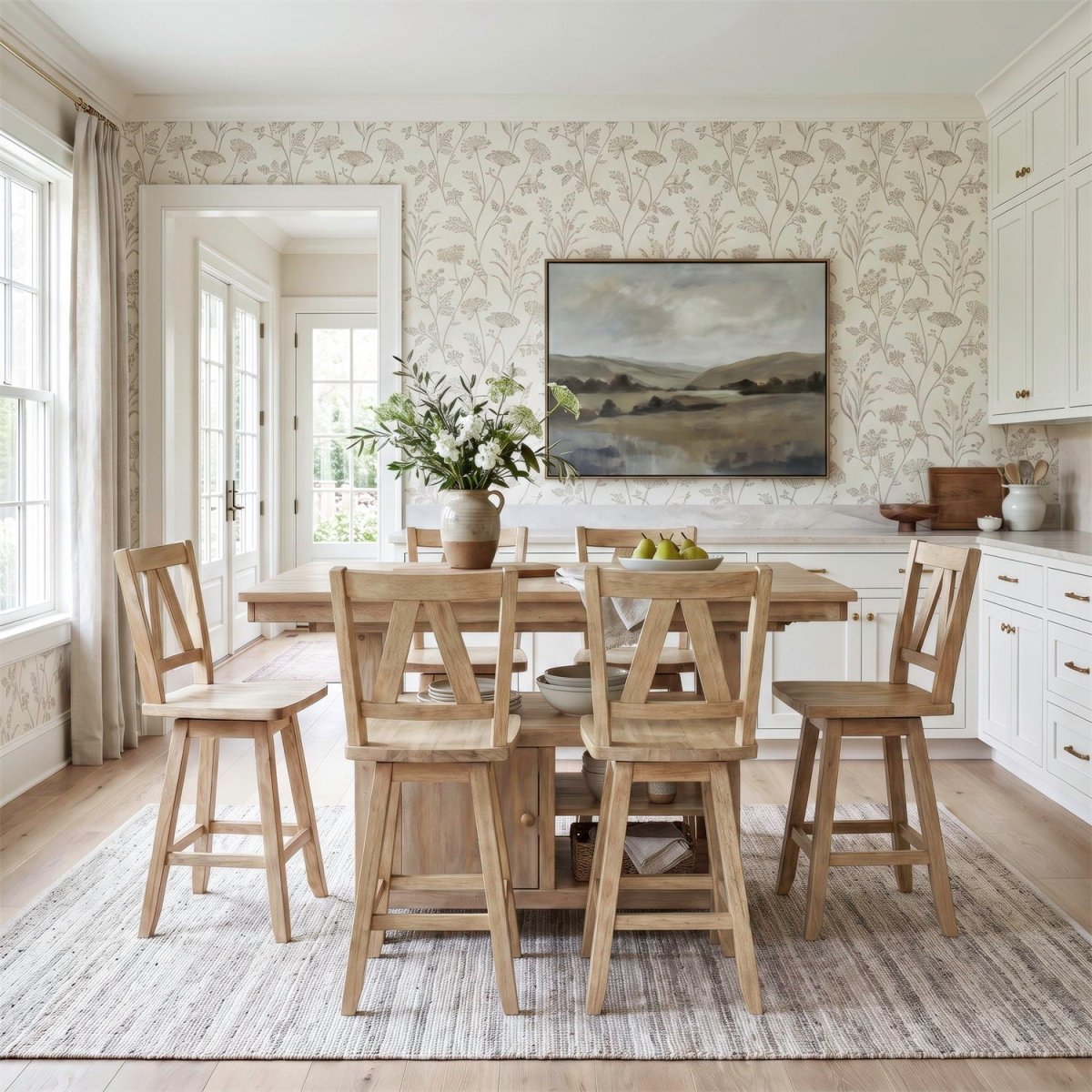 Lindsey Farm - Gathering Table Set 5 Piece Dining Room Sets by Liberty Furniture - Walls Furniture & Mattress