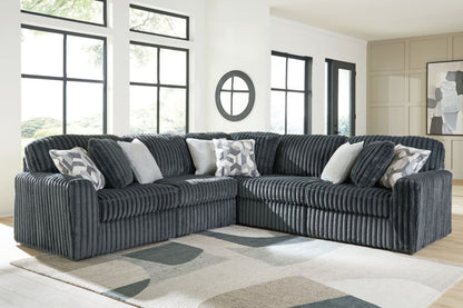 Midnight - Madness - Sectional Stationary Sectionals by Signature Design by Ashley® - Walls Furniture & Mattress
