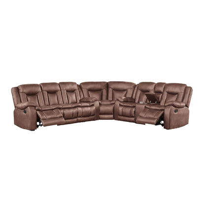 Morello - 3 Piece Manual Sofa/Loveseat/Wedge Reclining Sectionals by New Classic - Walls Furniture & Mattress