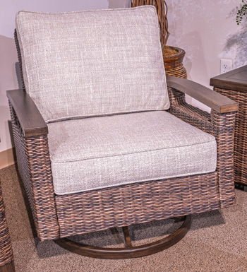 Monterey Point - Dark Brown - Swivel Lounge Chair (Set of 2) Chair Sets by Signature Design by Ashley® - Walls Furniture & Mattress