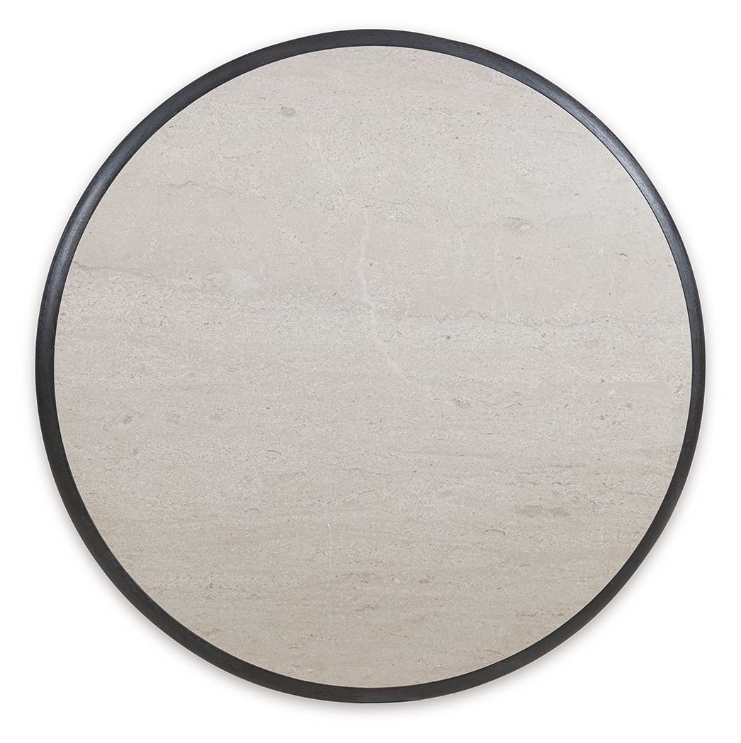Bracken - French Black - Round Cocktail Table Coffee Tables by Luxe - Walls Furniture & Mattress