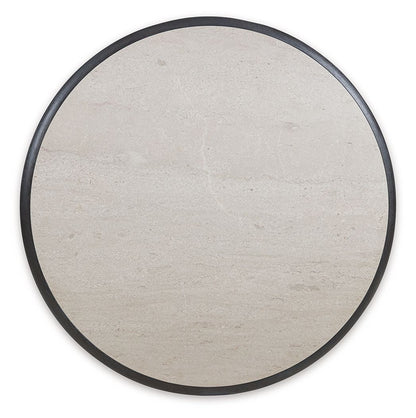 Bracken - French Black - Round Cocktail Table Coffee Tables by Luxe - Walls Furniture & Mattress