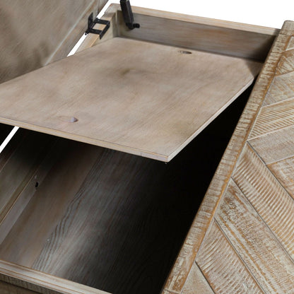 Parkland Falls - Square Lift Top Cocktail Table - Light Brown Cocktail Tables by Liberty Furniture - Walls Furniture & Mattress