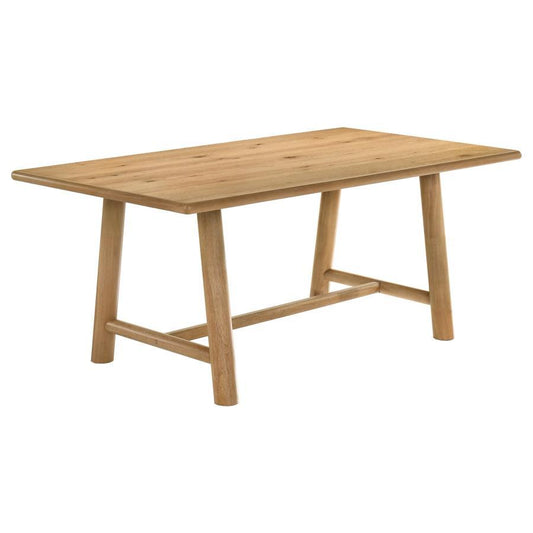 Duncan - 71" Rectangular Wood Dining Room Table - Washed Oak Dining Tables by Coaster Fine Furniture - Walls Furniture & Mattress
