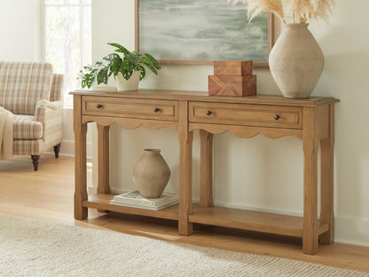 Whitmund - Console Sofa Table - Light Brown Console Tables by Signature Design by Ashley® - Walls Furniture & Mattress