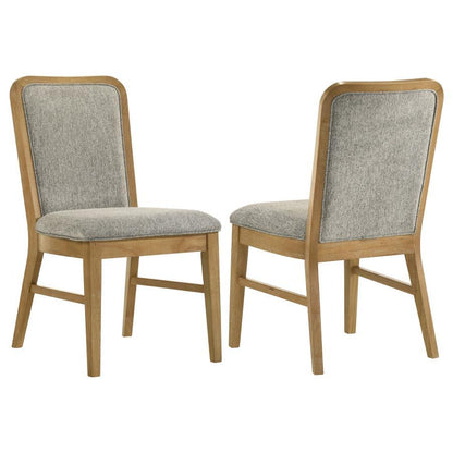Croyden - Dining Side Chair (Set of 2) - Gray / Weathered Natural Chair Sets by Coaster Fine Furniture - Walls Furniture & Mattress