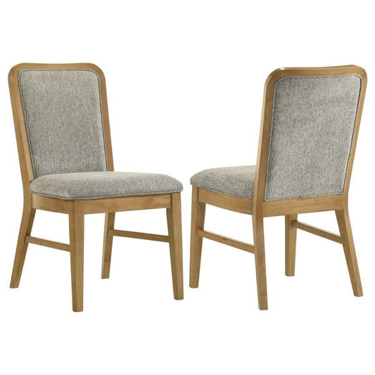 Croyden - Dining Side Chair (Set of 2) - Gray / Weathered Natural Chair Sets by Coaster Fine Furniture - Walls Furniture & Mattress