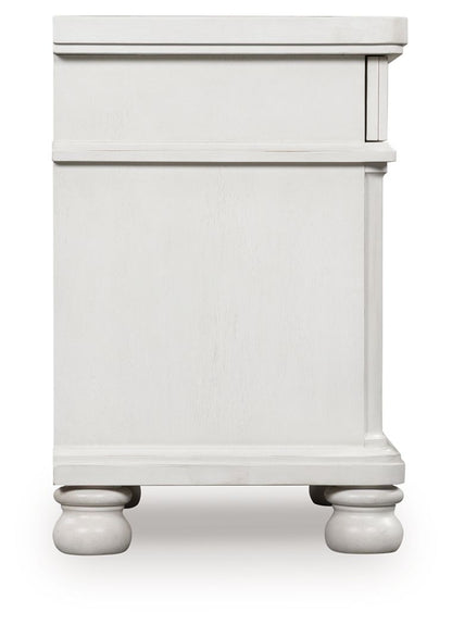 Rowlenstown - Three Drawer Night Stand Nightstands w/ Charging Stations by Signature Design by Ashley® - Walls Furniture & Mattress