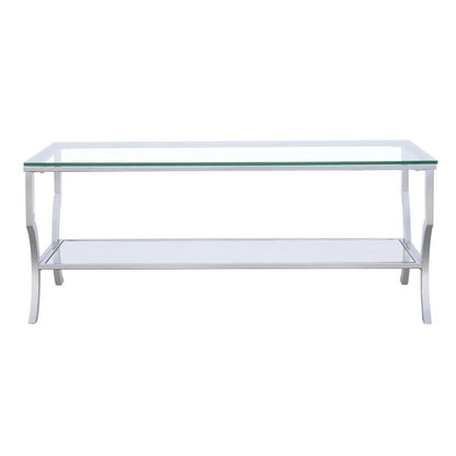 Saide - Rectangular Glass Top Table End Tables by CoasterEssence - Walls Furniture & Mattress