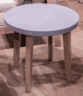 Harmony Headlands - Natural / Gray - Round End Table End Tables by Signature Design by Ashley® - Walls Furniture & Mattress