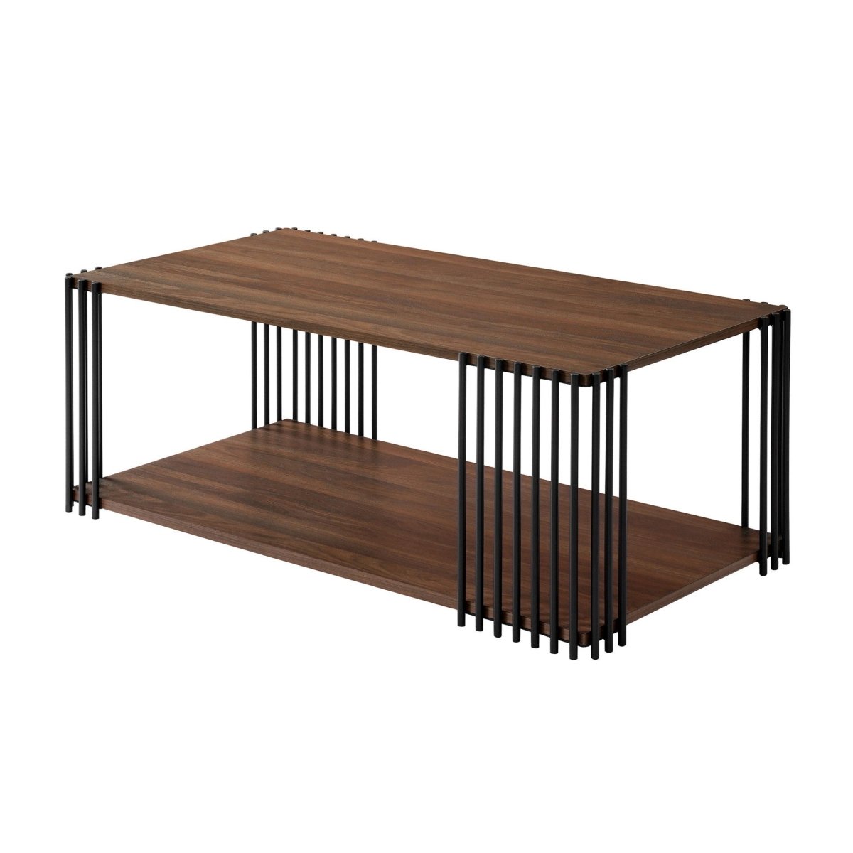 Vertex - Rectangular 3 Piece Occasional Set (1 Coffee & 2 End Tables) - Brown / Black Table Sets by New Classic - Walls Furniture & Mattress