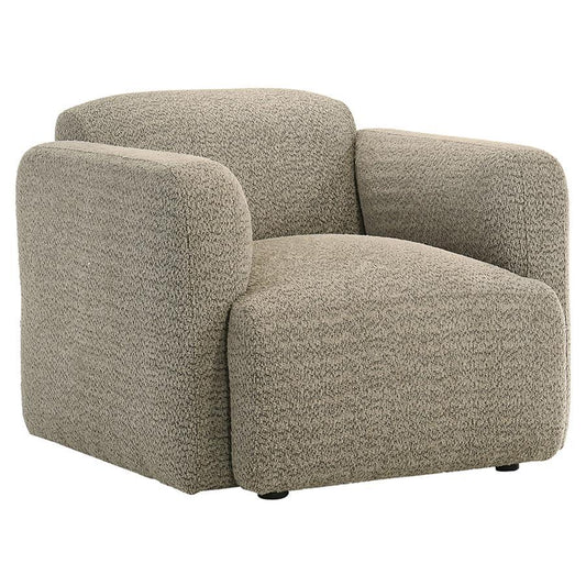 Dorset - Fabric Upholstered Round Track Arm Accent Chair Arm Chairs by Coaster Fine Furniture - Walls Furniture & Mattress