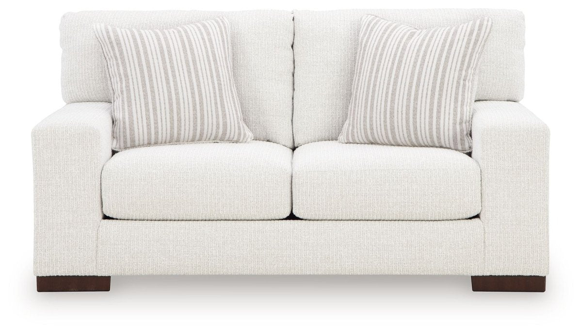 Hartside - Loveseat - Frosted Stationary Loveseats by Benchcraft® - Walls Furniture & Mattress